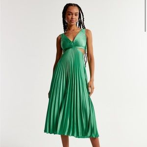 Abercrombie Dress - Giselle Pleated Cutout Maxi Dress